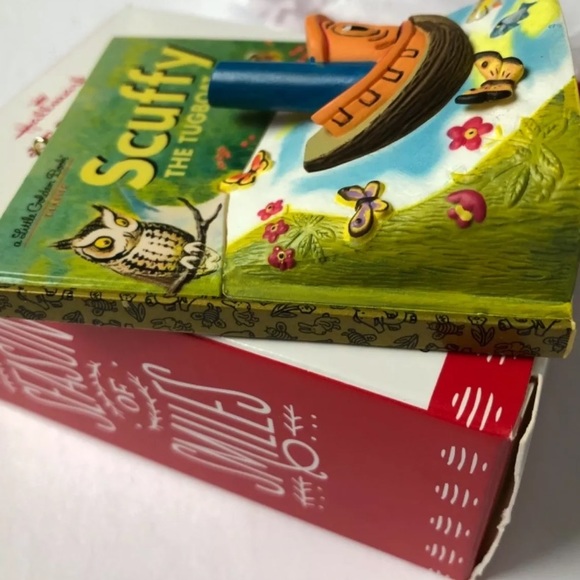 Hallmark Christmas Tree Ornament SCUFFY Tugboat Golden Books Retro Design - Picture 6 of 10